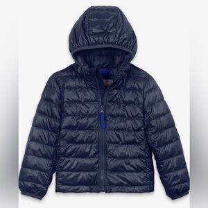 Primary Dark Blue Kids Puffer Jacket